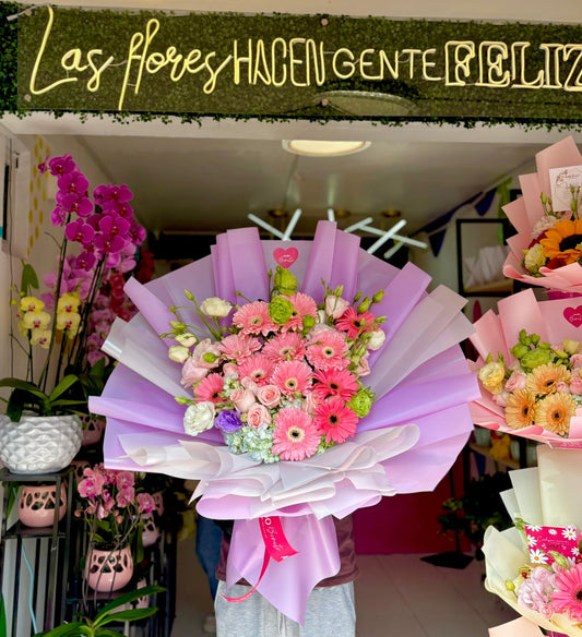 Arreglo Gerberas Rosas